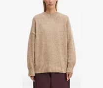 Gerippter Strickpullover - Nude