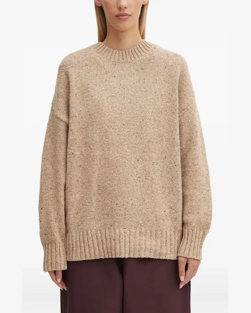 Barbour Gerippter Strickpullover - Nude Nude