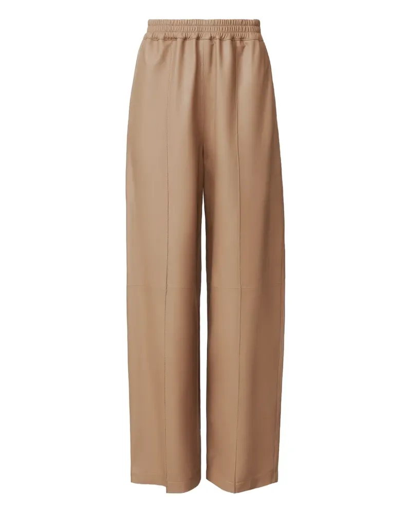 Fabiana Filippi Lederhose mit Stretchbund - Braun Braun