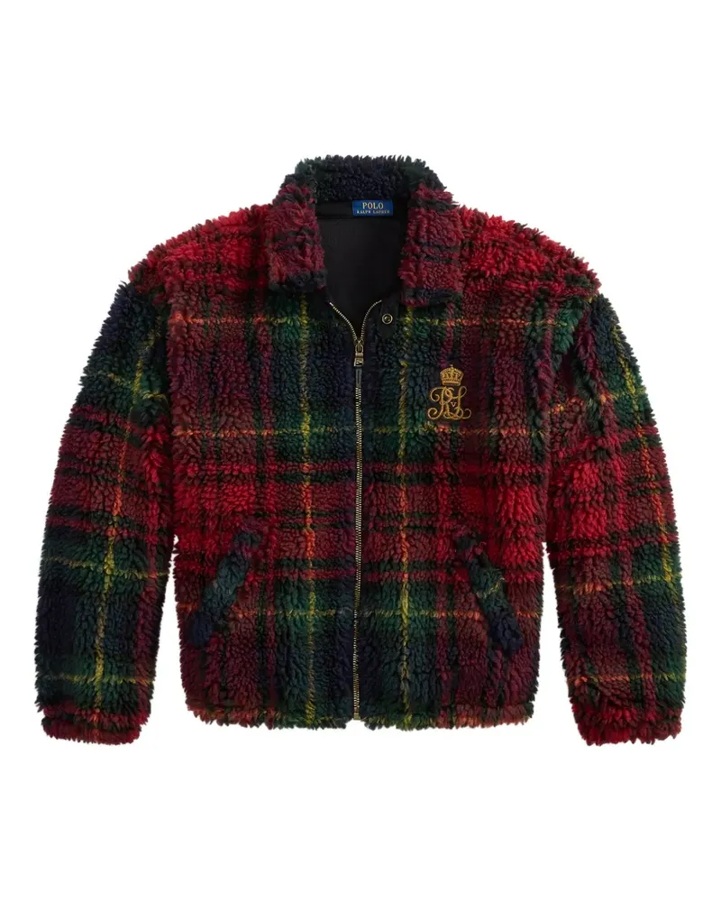 Ralph Lauren Fleecepullover mit Schottenkaro - Rot Rot