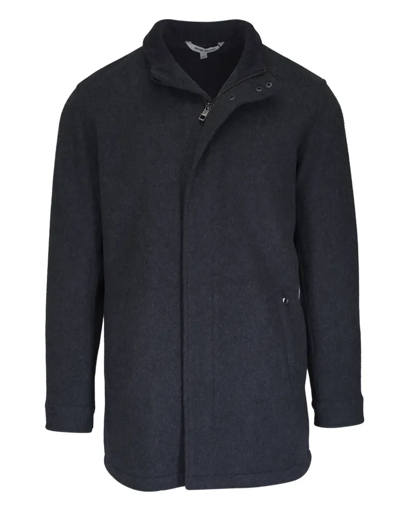Peter Millar Madison Wollmantel mit Reißverschluss - Schwarz Schwarz