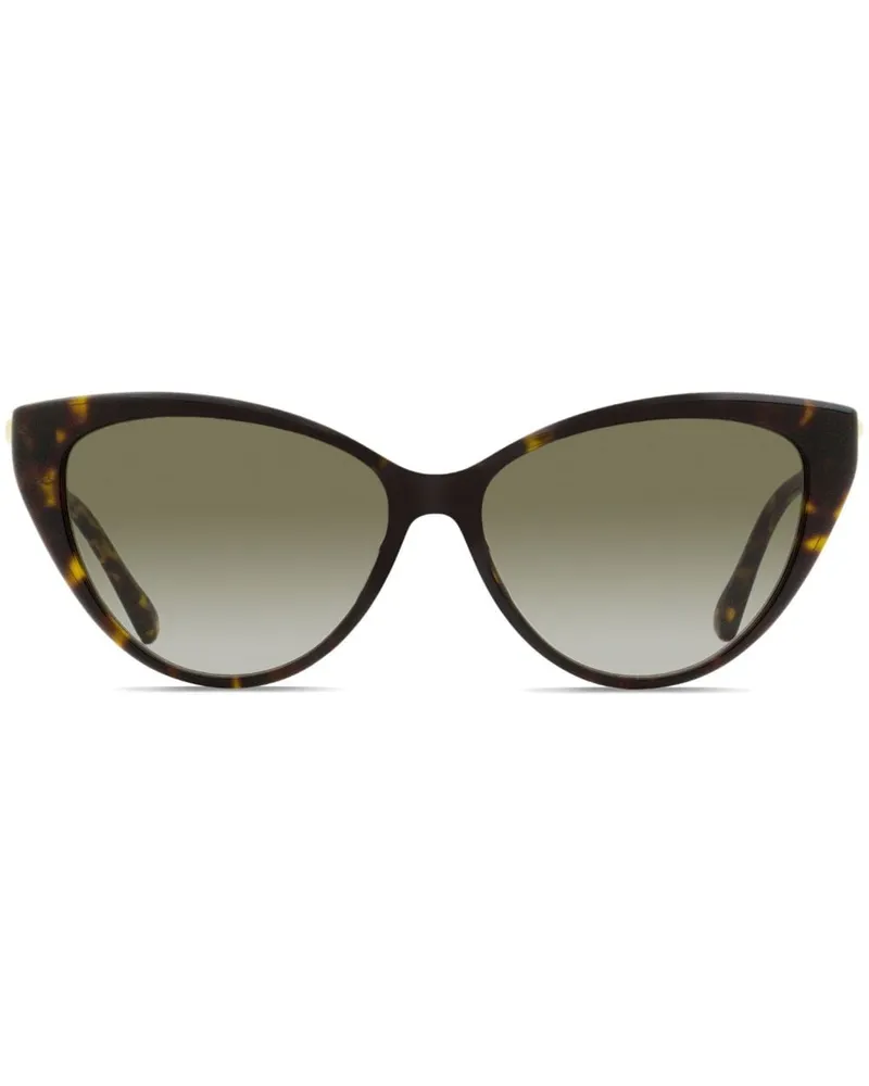 Jimmy Choo Sonnenbrille mit Cat-Eye-Gestell - Braun Braun