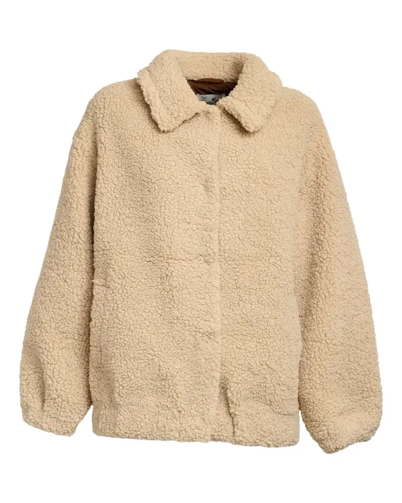 MC2 Saint Barth Jeanne teddy patch jacket - Nude Nude