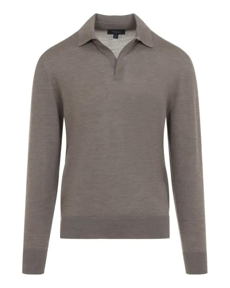 SEASE Lasca long-sleeve polo shirt - Nude Nude