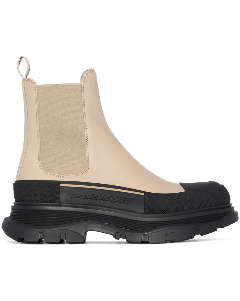 Alexander McQueen Tread Slick Chelsea-Stiefel - Nude Nude
