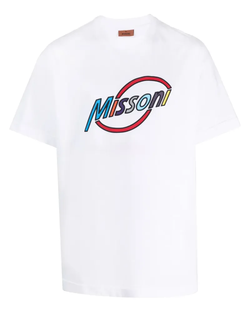 Missoni T-Shirt mit Logo-Print - Weiß Weiß