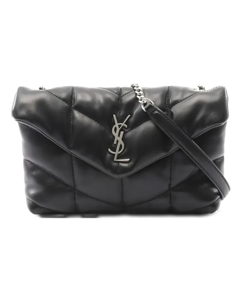 Saint Laurent 2010 Lulu Puffer Schultertasche - Schwarz Schwarz