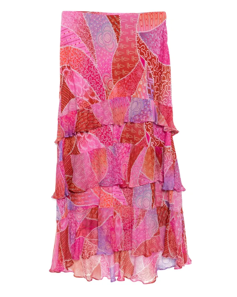 RIXO LS Preslee Ibiza Night Skirt - Rosa Rosa