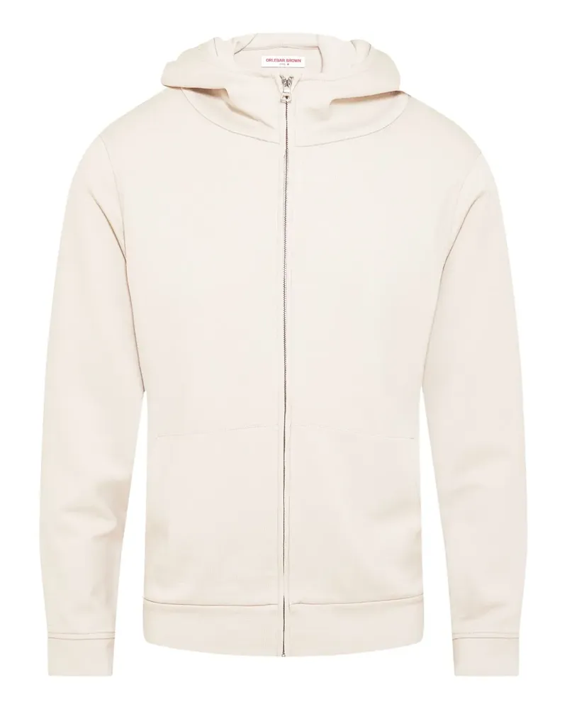 Orlebar Brown Haroun Hoodie mit Reißverschluss - Weiß Weiß