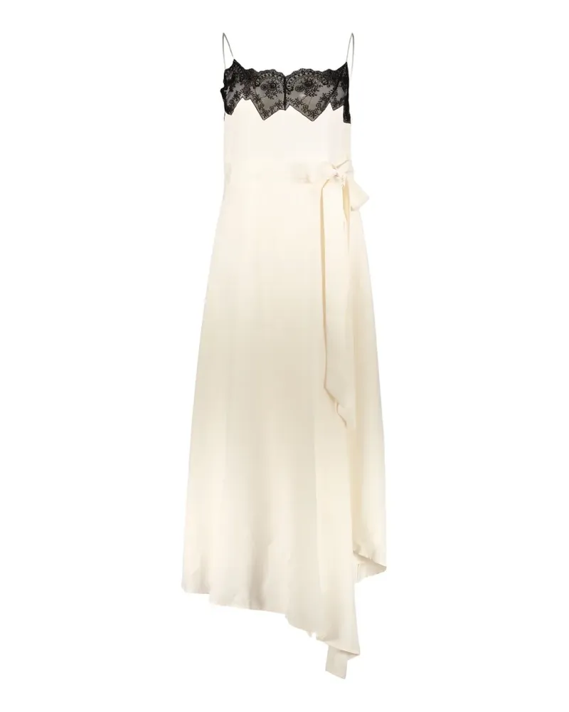 ELLERY lace-trim sleeveless asymmetric maxi dress - Weiß Weiß