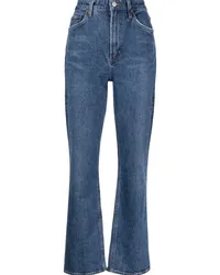 AGOLDE Halbhohe Straight-Leg-Jeans Blau