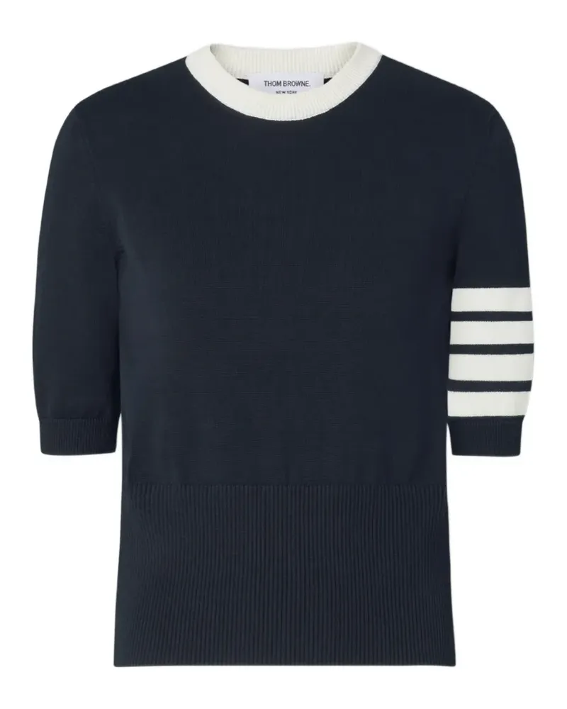 Thom Browne Hector intarsia-knit T-shirt - Blau Blau