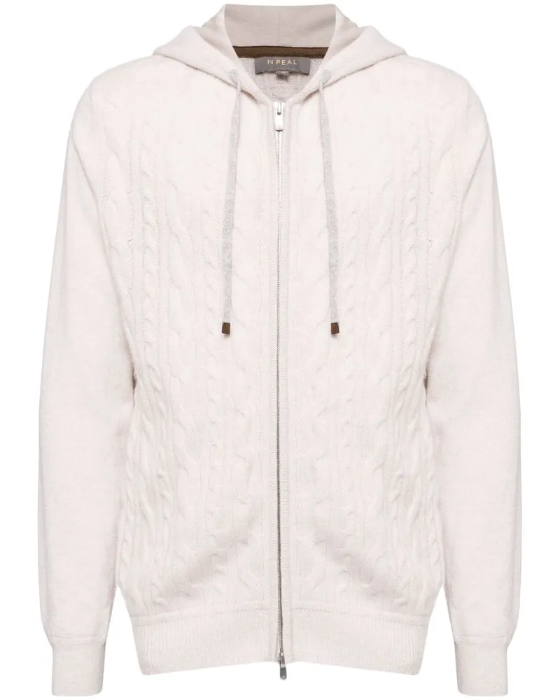 N.Peal Fulham Cardigan - Nude Nude