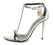 Padlock Sandalen mit Kettendetail - Silber