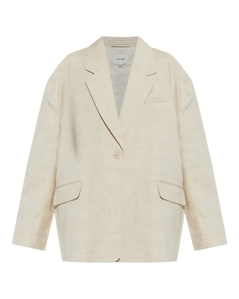 Gestuz Riava single-breasted jacket - Nude Nude