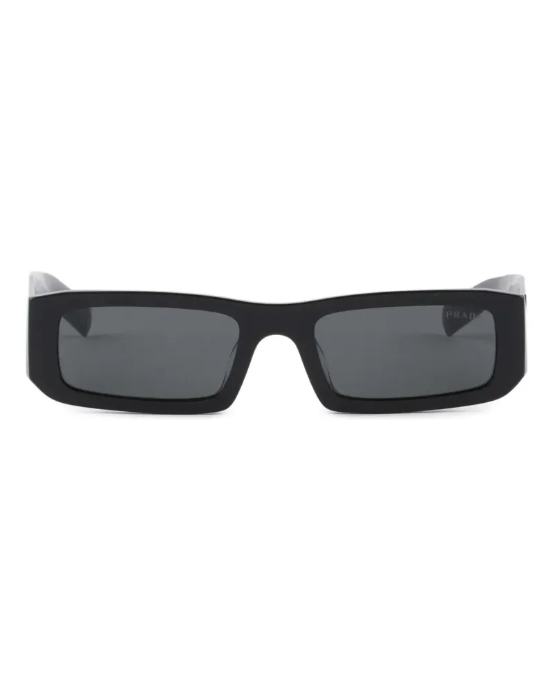 Prada sunglasses with triangle logo - Schwarz Schwarz