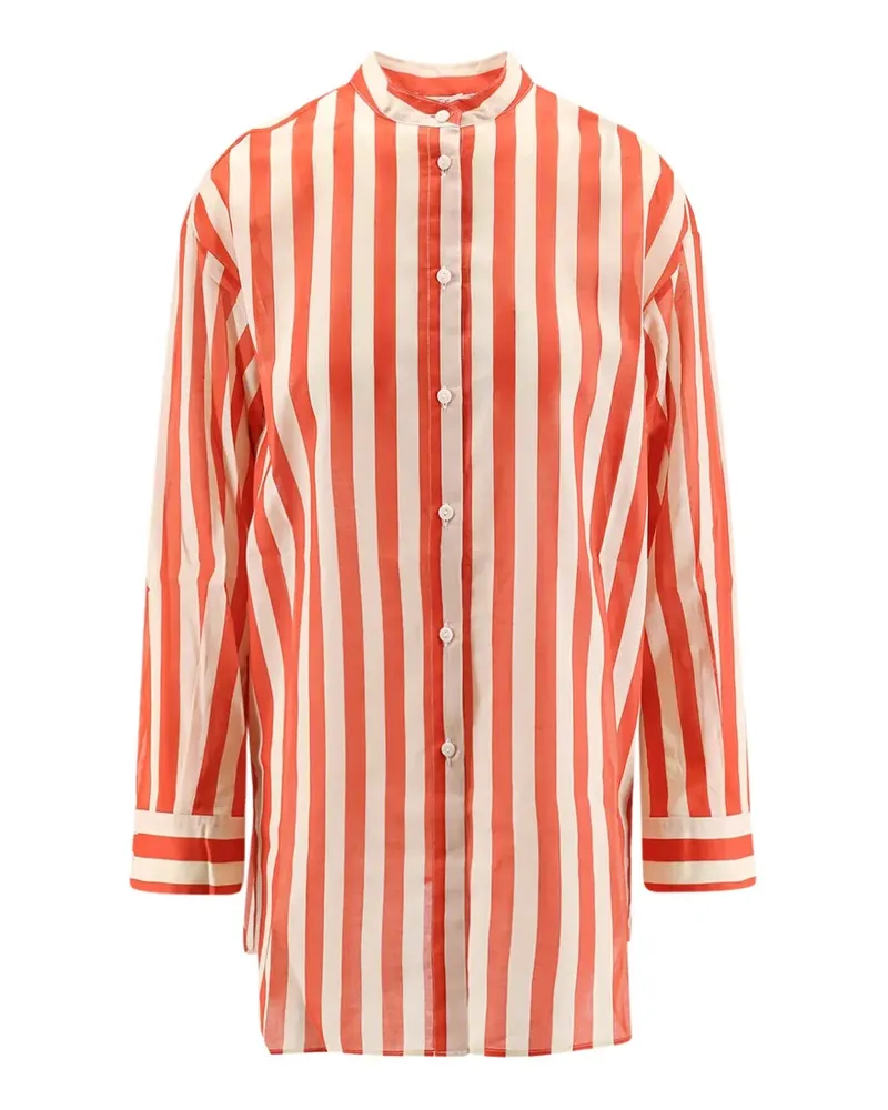 Eres Duetto striped cotton shirt - Orange Orange
