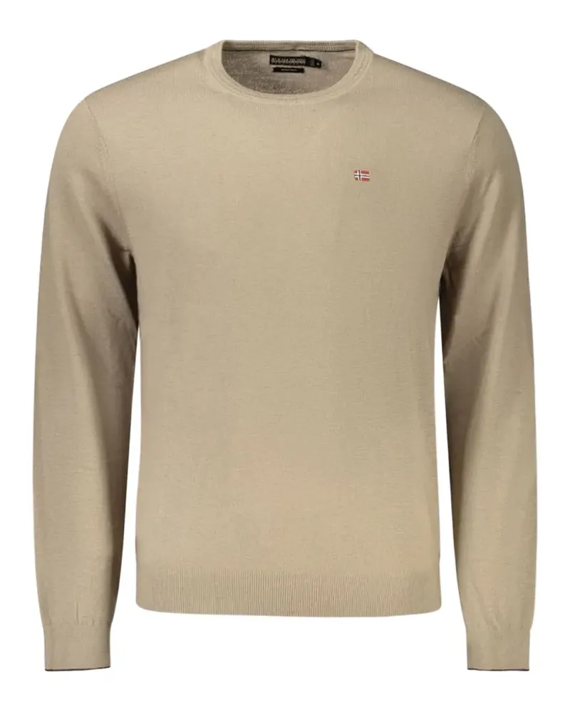 Napapijri logo-patch sweater - Nude Nude