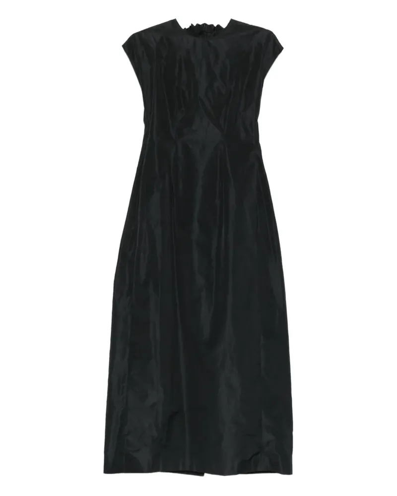 Simone Rocha Taft-Kleid mit angeschnittenen Ärmeln - Schwarz Schwarz