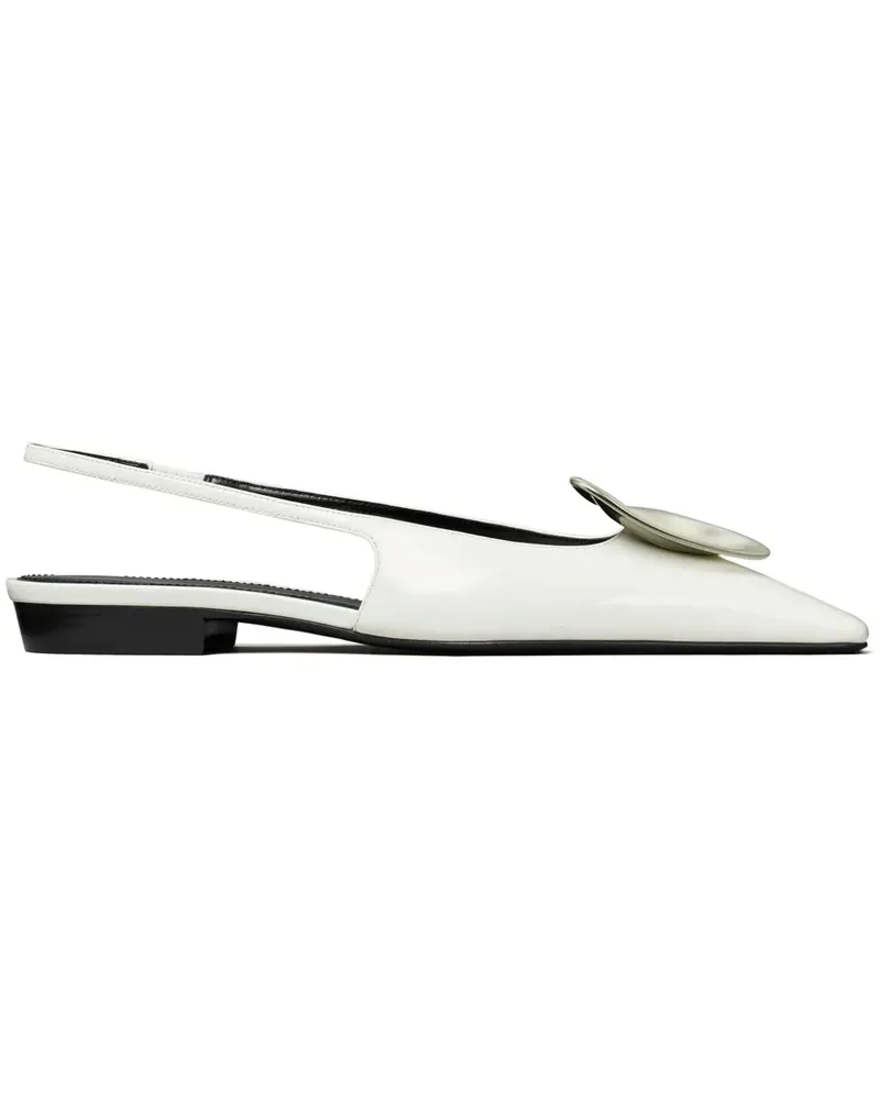 Tory Burch Patos Slingback-Pumps - Weiß Weiß