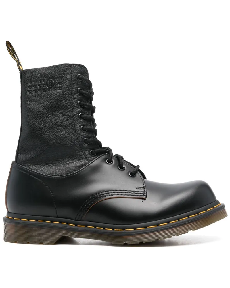 Maison Margiela Raf Simons x Dr. Martens Schnürstiefel - Schwarz Schwarz