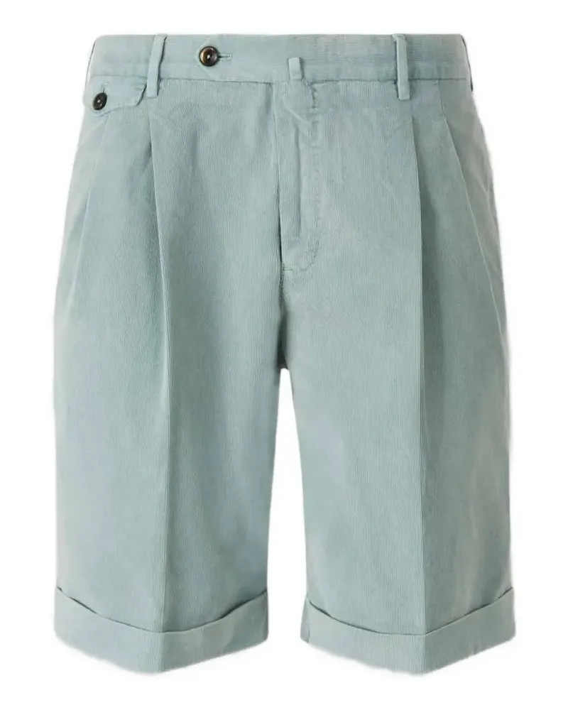 Pantaloni Torino pleated corduroy shorts - Blau Blau