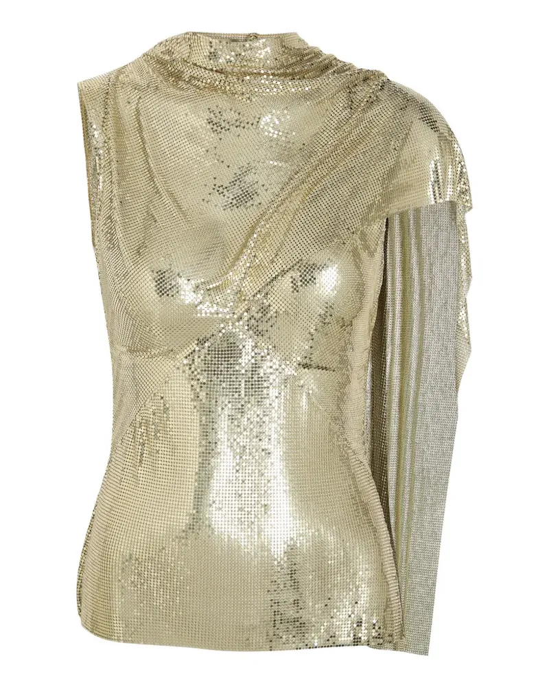 Paco Rabanne draped blouse - Gold Gold