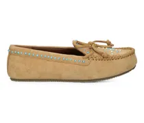 Loafer mit Perlen - Nude