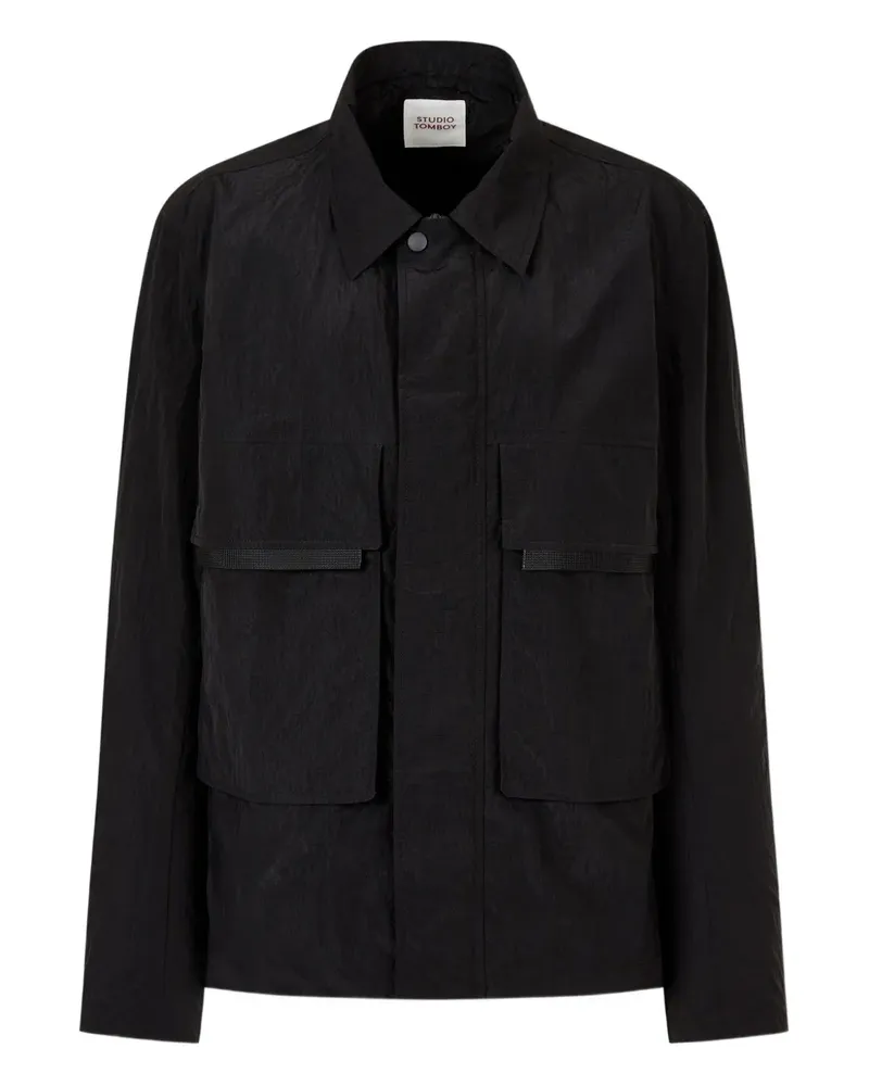 STUDIO TOMBOY Jacke mit aufgesetzten Taschen - Schwarz Schwarz