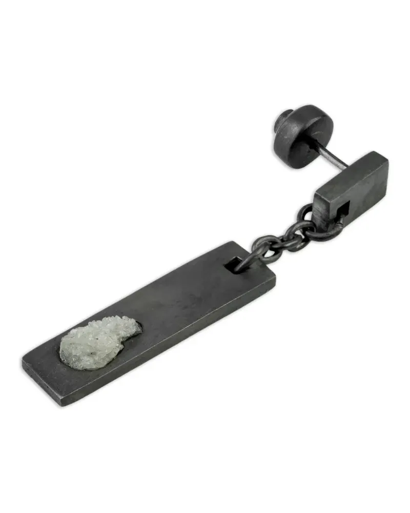 Parts Of Four plate dangle earring - Schwarz Schwarz