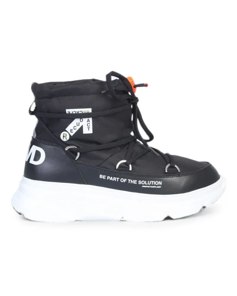F_wd Stiefel mit Logo-Print - Schwarz Schwarz