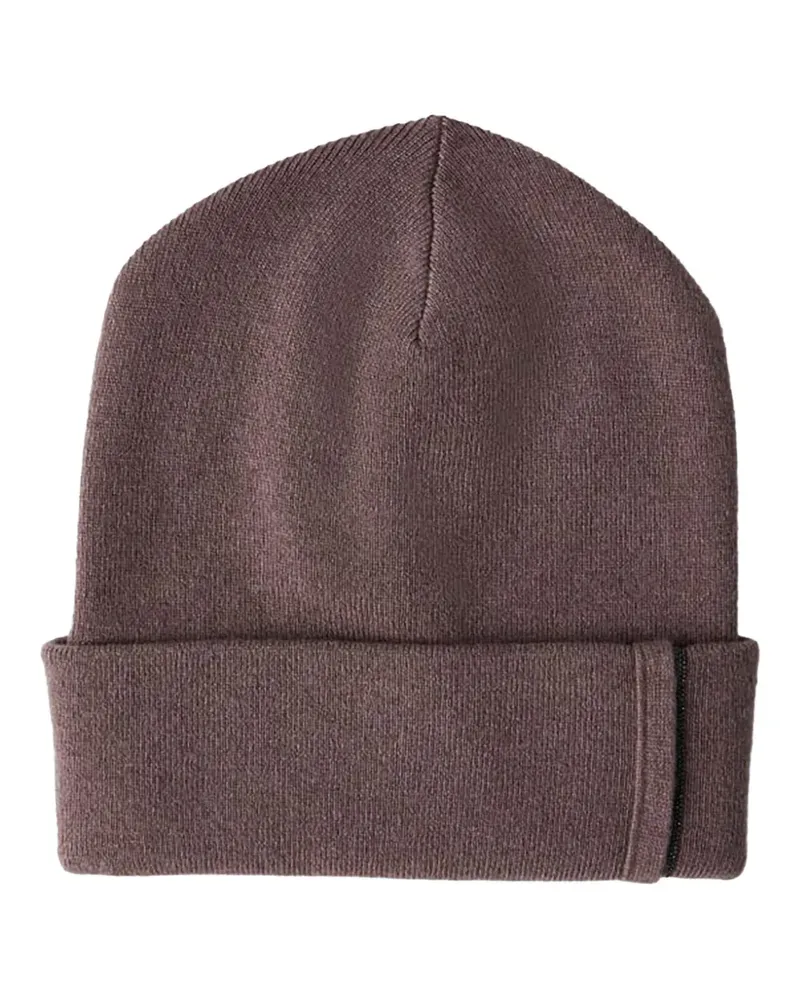 Brunello Cucinelli Gestrickte Beanie mit Umschlag - Braun Braun