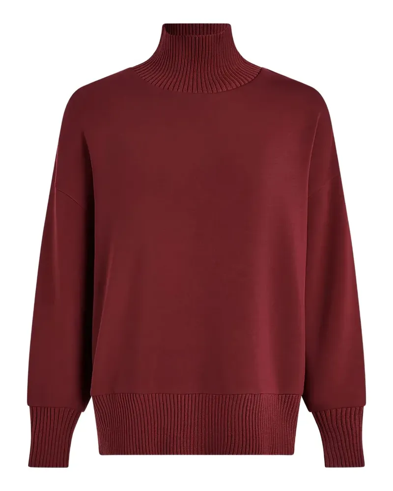 Varley Stehkragen-Pullover mit geripptem Saum - Rot Rot