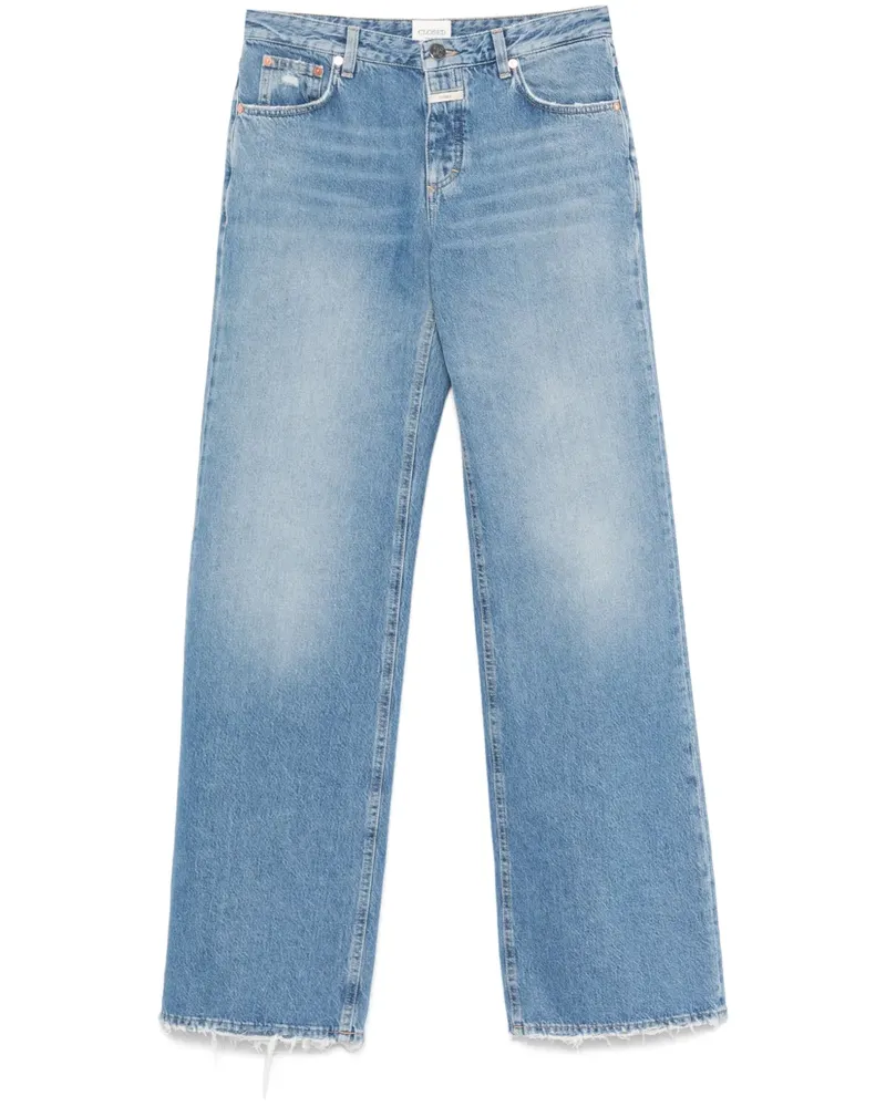 Closed Jeans mit Logo-Patch - Blau Blau