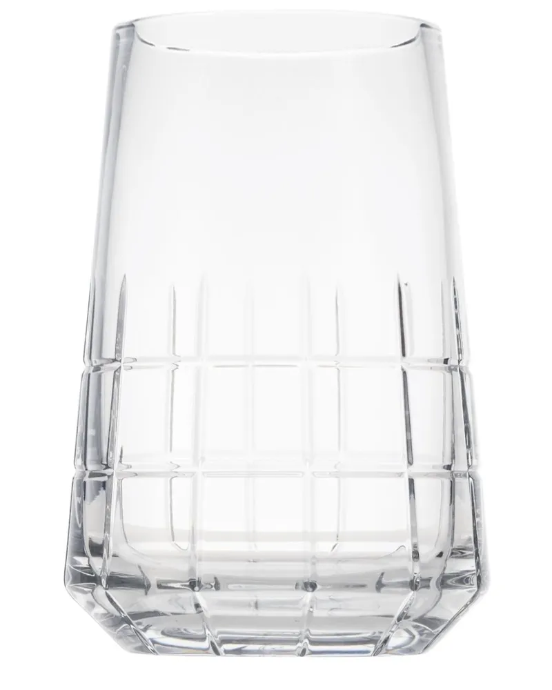 Christofle Kleine Graphik Vase aus Kristall - Weiß Weiß
