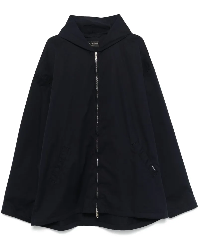 Balenciaga Kapuzenjacke mit Reißverschluss - Blau Blau
