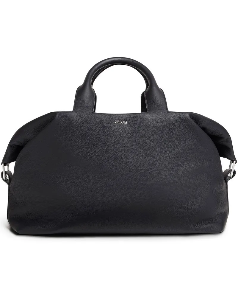 Ermenegildo Zegna Raglan Reisetasche Schwarz