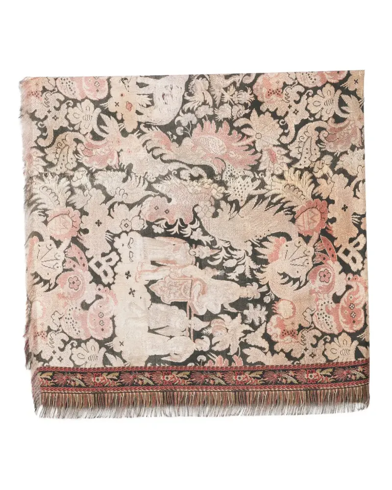 Pierre-Louis Mascia Schal mit Jacquard-Webmuster - Schwarz Schwarz