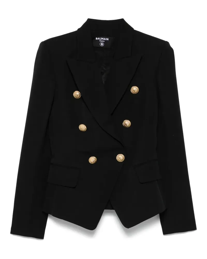 Balmain Klassische Cabanjacke - Schwarz Schwarz