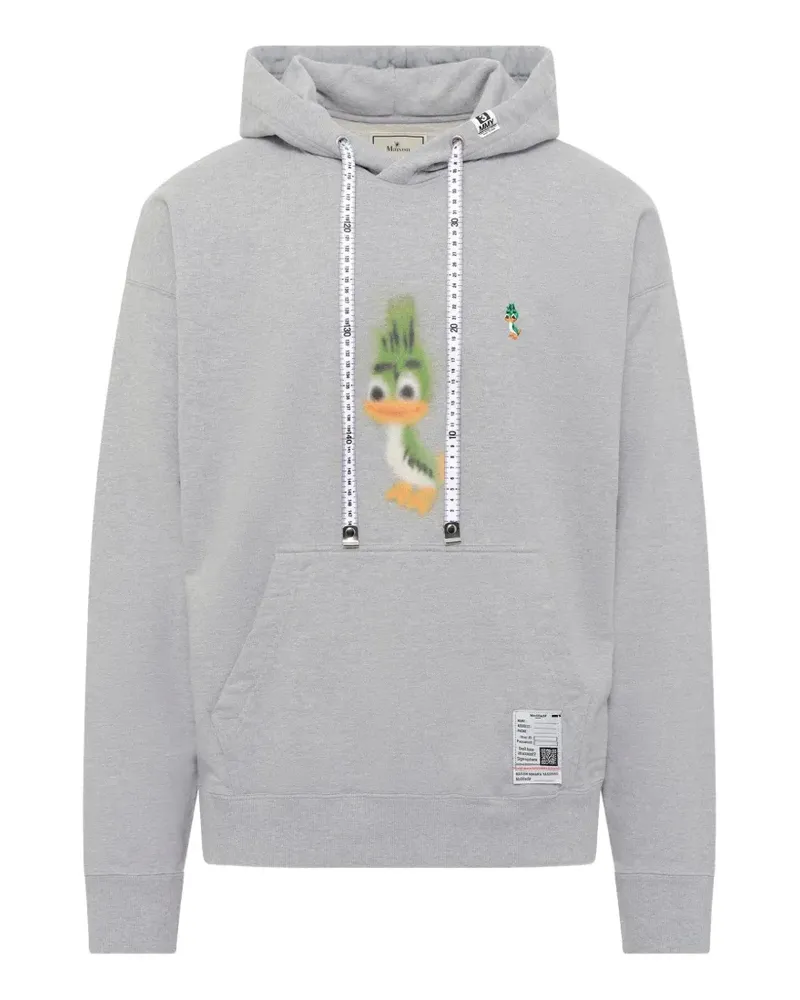 MIHARAYASUHIRO Leon Hoodie mit Print - Grau Grau