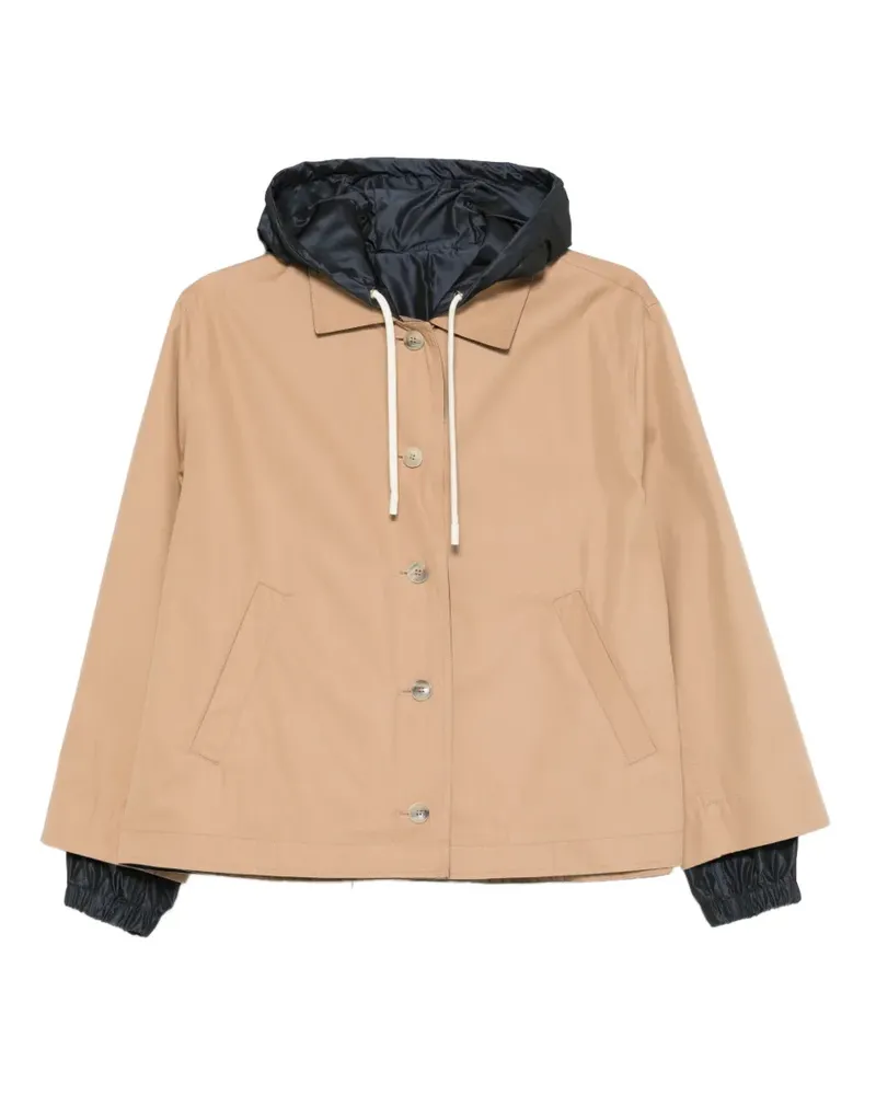 Herno hooded buttoned jacket - Nude Nude