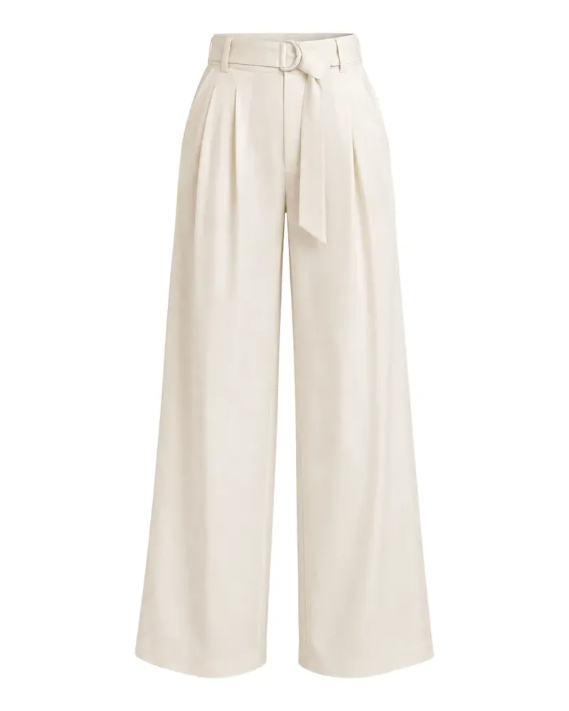Kaos belted pleated trousers - Nude Nude