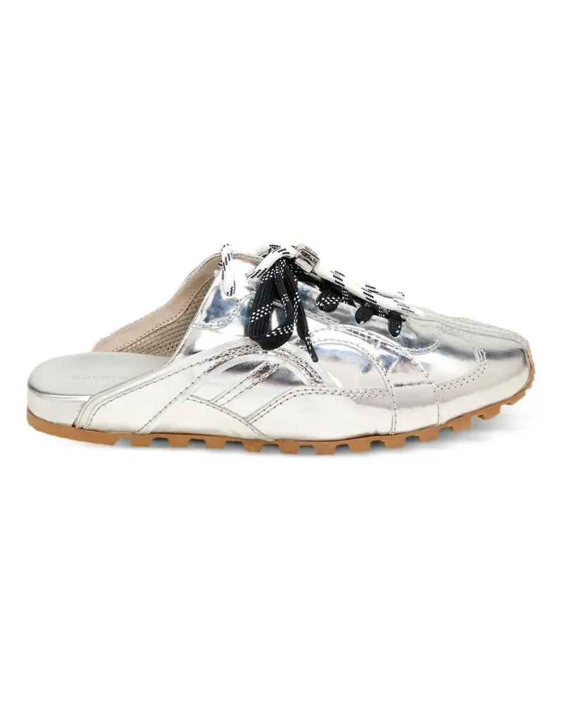 Dorothee Schumacher metallic-finish mule sneakers - Silber Silber