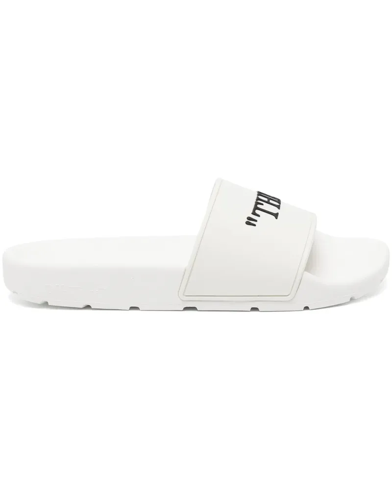 OFF-WHITE Flip-Flops mit grafischem Print - Weiß Weiß