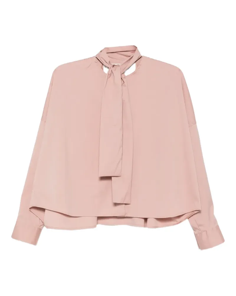 LE3 Sarte Pettegole Hemd mit Schleifenkragen - Rosa Rosa