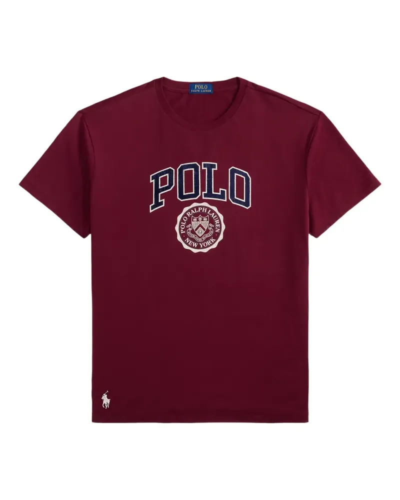 Ralph Lauren T-Shirt mit Pony-Stickerei - Rot Rot