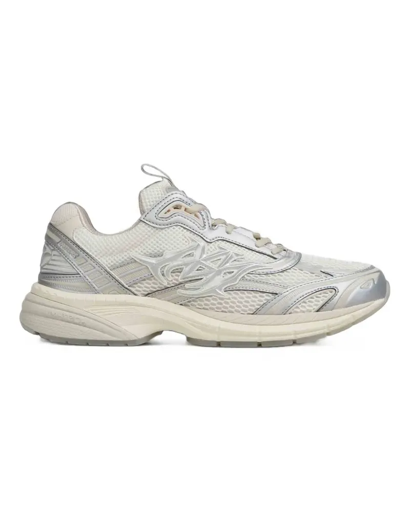 Amiri Metallic M-Tech panelled mesh sneakers - Nude Nude