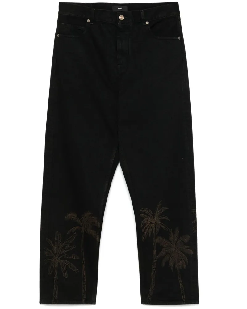 Alanui Jungle Toile de Jouy Jeans - Schwarz Schwarz