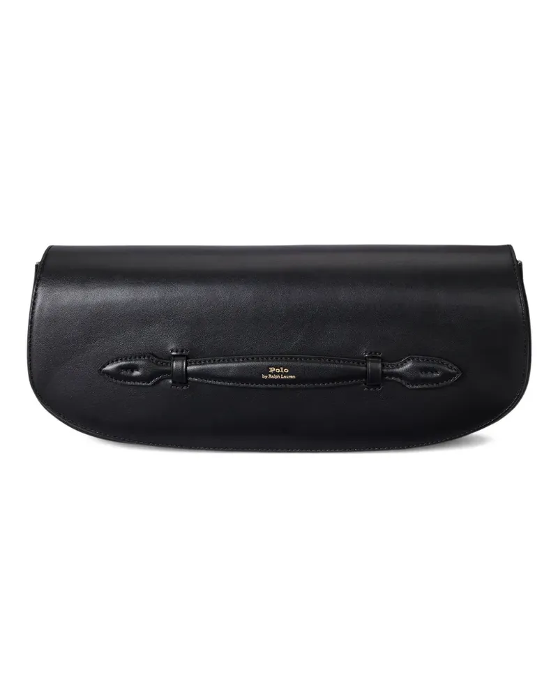 Ralph Lauren Gebogene Bellport Clutch - Schwarz Schwarz