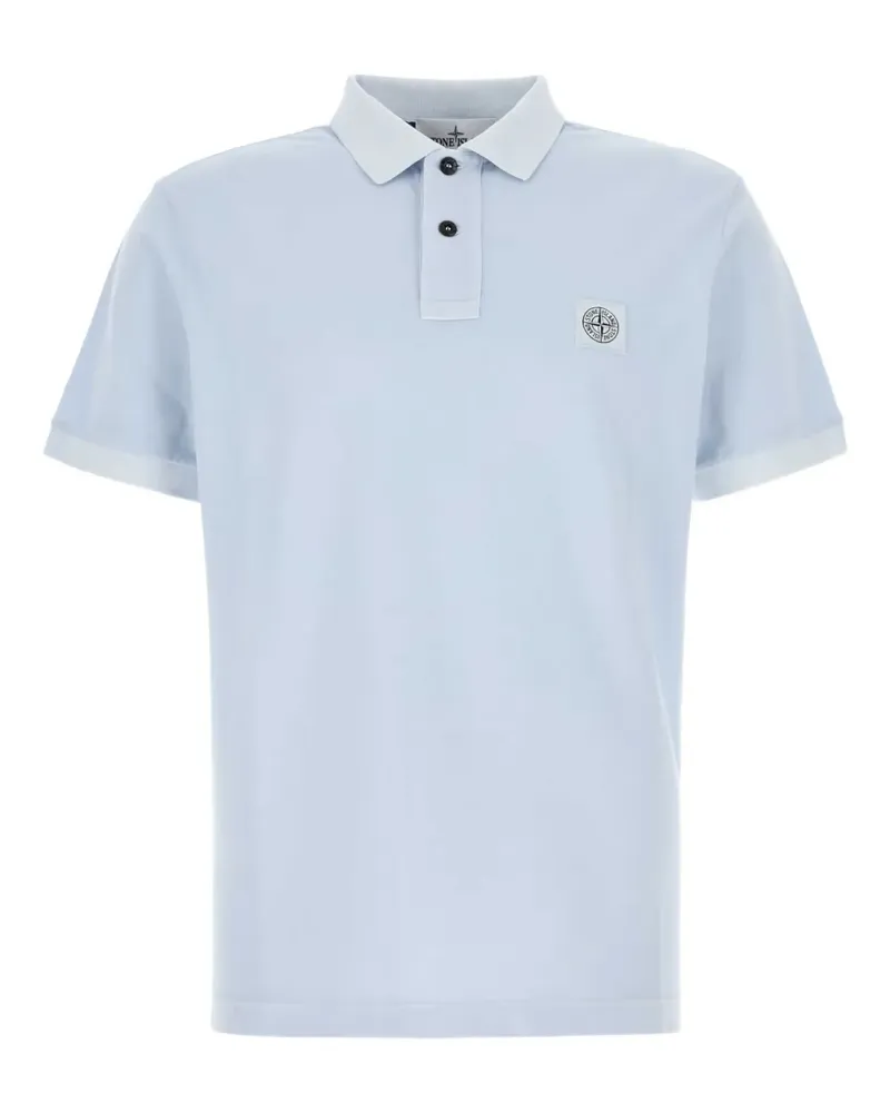 Stone Island Poloshirt mit Kompass - Blau Blau